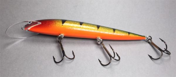 Matala Wobbler, Länge: 15 cm, Farbe: Barsch 031, schwimmend, von Suomen Uistin The Finnish Lure Company (Jarmo Rapala)